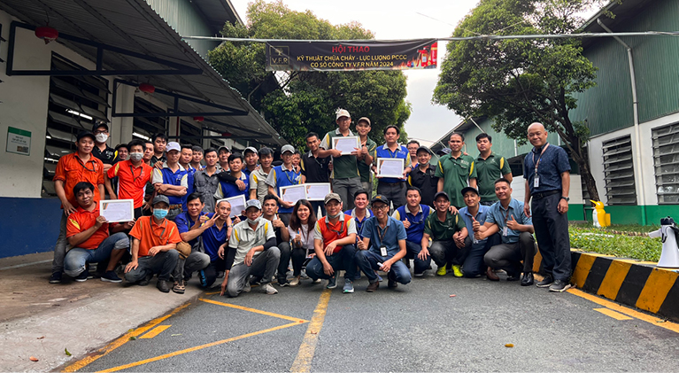V.F.R TỔ CHỨC THÀNH CÔNG HỘI THAO PHÒNG CHÁY CHỮA CHÁY 2024 CHÀO MỪNG THÁNG HÀNH ĐỘNG VỀ AN TOÀN, VỆ SINH LAO ĐỘNG