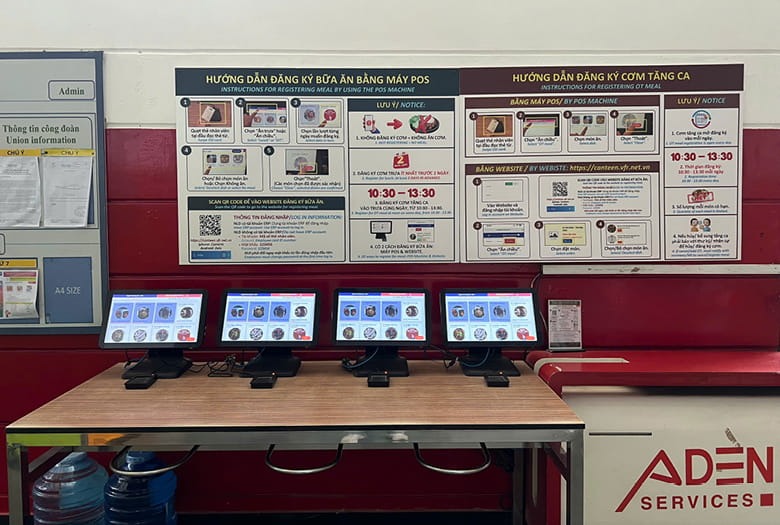 ỨNG DỤNG MÁY POS CẢM ỨNG VÀ WEBSITE NỘI BỘ: GIẢI PHÁP HIỆN ĐẠI GIÚP ĐẶT CƠM THUẬN TIỆN CHO  NGƯỜI LAO ĐỘNG