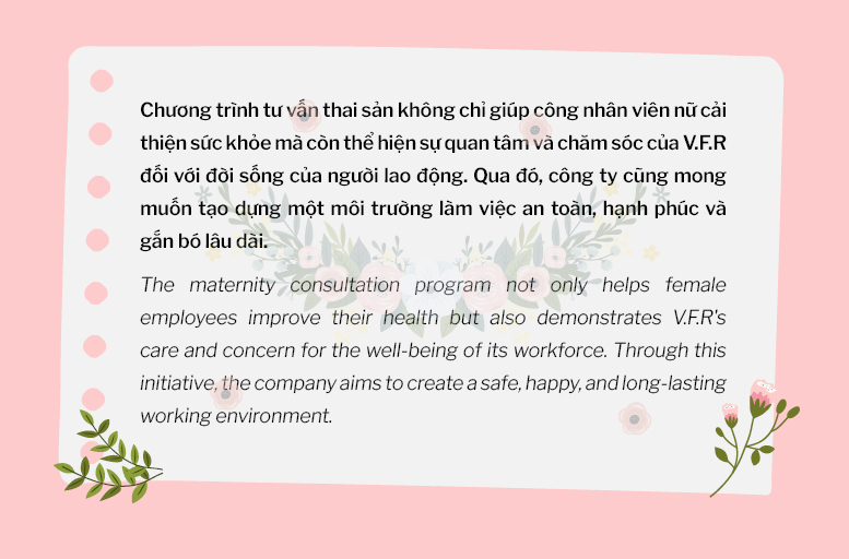 HOÀN TẤT TƯ VẤN THAI SẢN CHO CÔNG NHÂN VIÊN NỮ MANG THAI THÁNG 8/2024 (7)