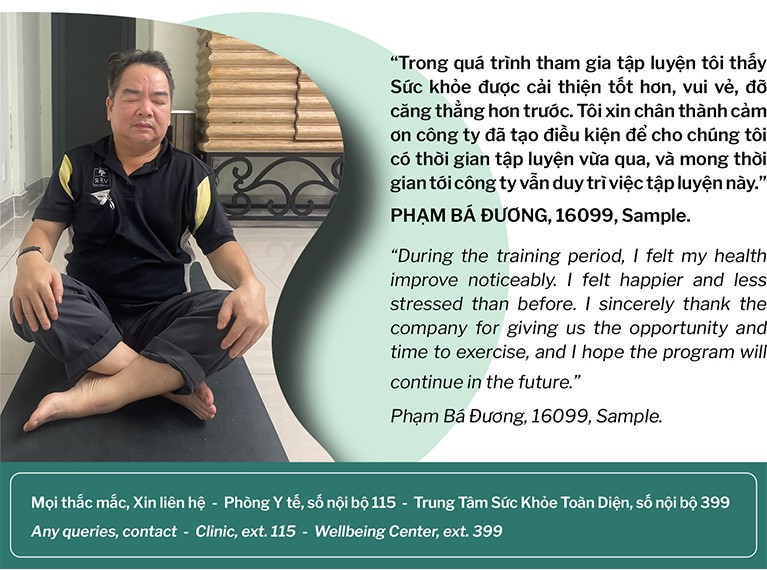 LỚP YOGA TRONG GIỜ LÀM VIỆC CHĂM SÓC SỨC KHỎE TỪ GỐC (7)