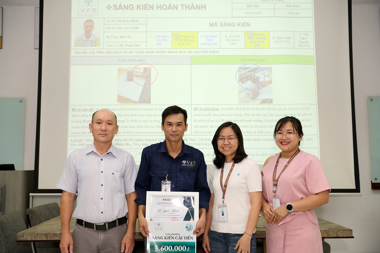 CẢI TIẾN LIÊN TỤC – NÂNG CAO HIỆU SUẤT & AN TOÀN LAO ĐỘNG