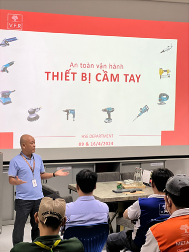V.F.R TĂNG CƯỜNG AN TOÀN LAO ĐỘNG QUA KHÓA ĐÀO TẠO AN TOÀN VẬN HÀNH THIẾT BỊ CẦM TAY (5)