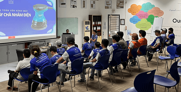V.F.R TĂNG CƯỜNG AN TOÀN LAO ĐỘNG QUA KHÓA ĐÀO TẠO AN TOÀN VẬN HÀNH THIẾT BỊ CẦM TAY (3)