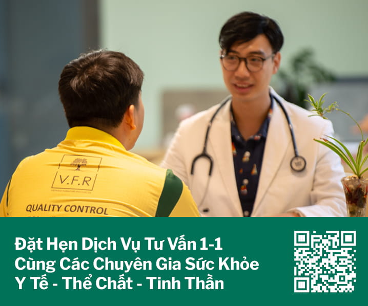 Đặt hẹn dịch vụ tư vấn 1-1 cùng các chuyên gia sức khỏe y tế, thể chất và tinh thần — quét mã QR để đặt lịch